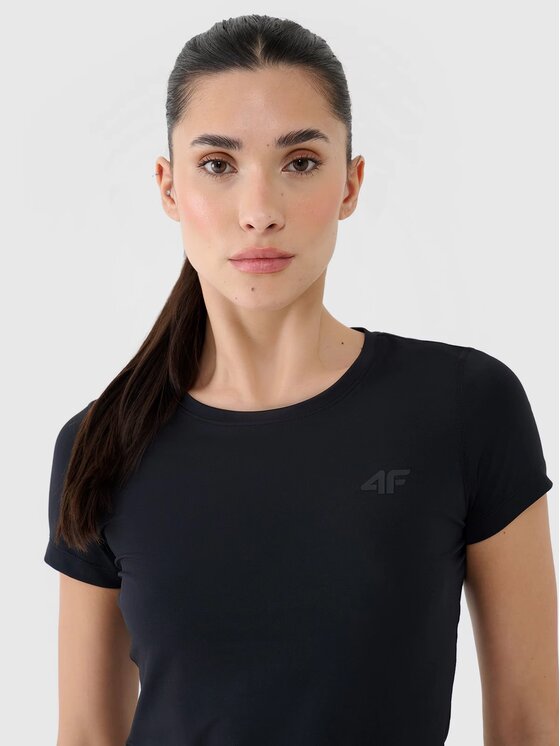 4F 4F T-Shirt 4FWMM00TFTSF1828-20S Czarny Regular Fit