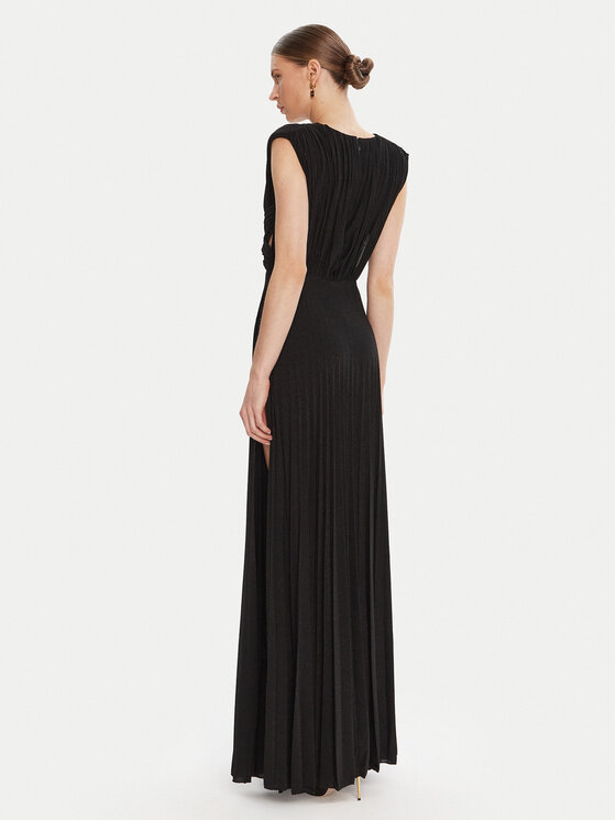 Elisabetta Franchi Elisabetta Franchi Sukienka wieczorowa AB-R15-56E2-V690 Czarny Regular Fit