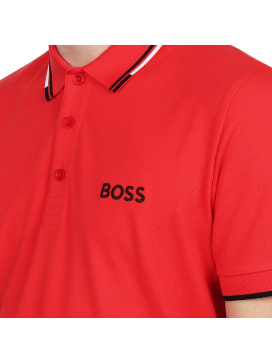 BOSS BOSS Polo 50469102-641 Czerwony Regular Fit