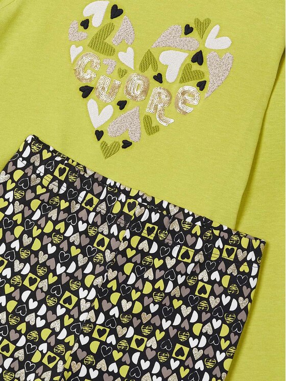 Mayoral Mayoral Komplet bluza in legice 4713 Rumena Regular Fit