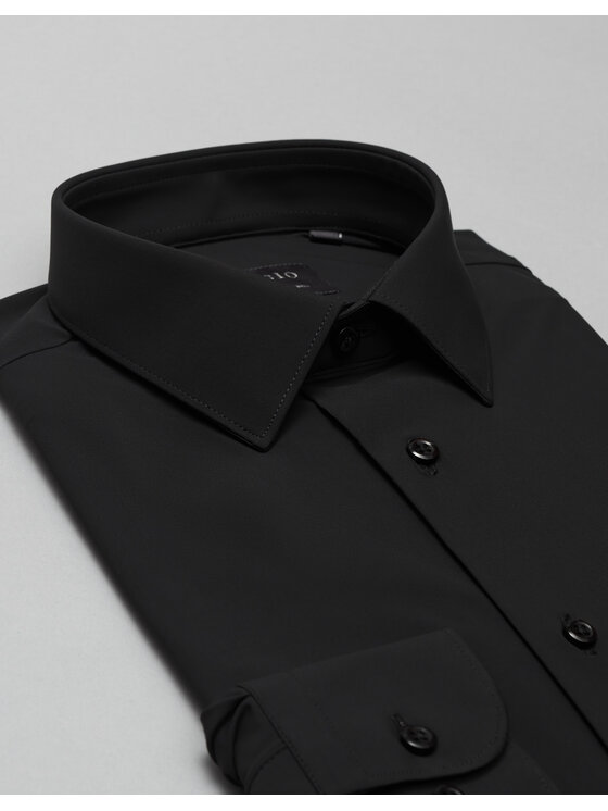 Borgio Borgio Koszula ateleta 00507 Czarny Slim Fit
