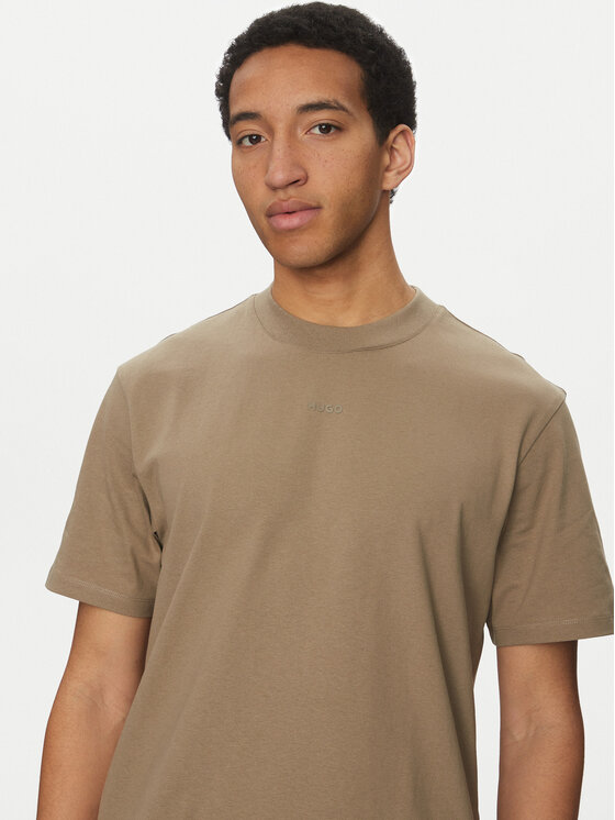 HUGO HUGO T-Shirt Dapolino 50488330 Brązowy Relaxed Fit