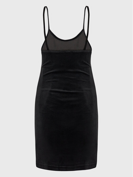Juicy Couture Juicy Couture Ежедневна рокля Rae JCWE222003 Черен Slim Fit
