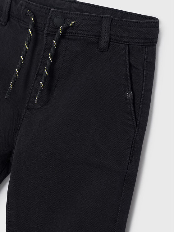 Pantaloni di tessuto 4584 Nero Regular Fit