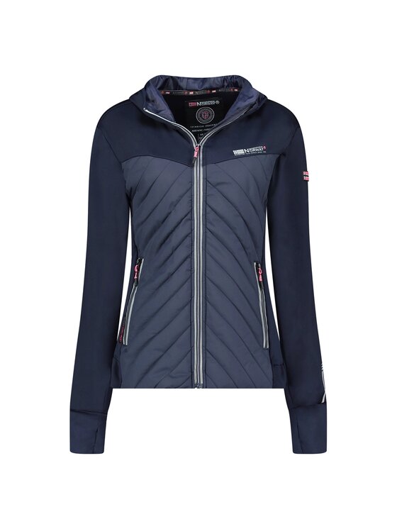 Geographical Norway Geographical Norway Kurtka softshell WY3257F/GN/Navy / Pink Granatowy Regular Fit
