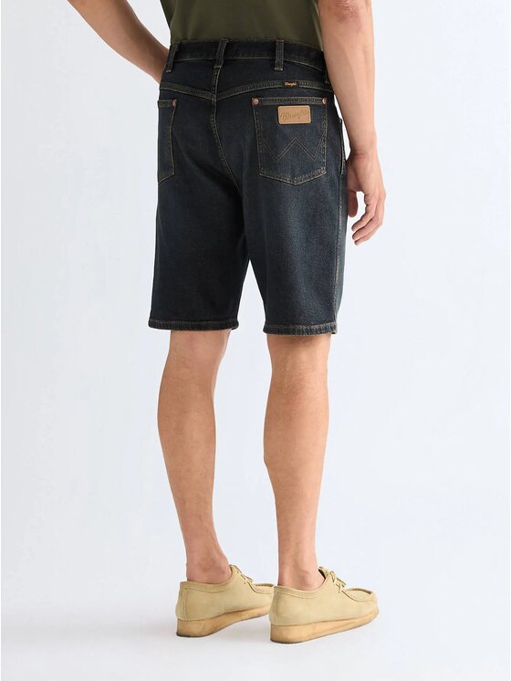 Wrangler Wrangler Szorty jeansowe COWBOY SHORTS Szary Regular Fit