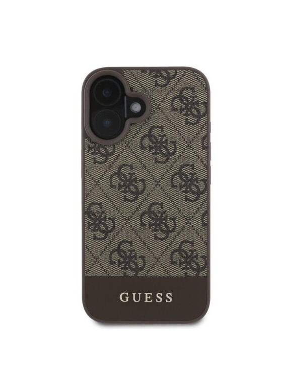 Guess Guess Etui na telefon Apple iPhone 16 Brązowy