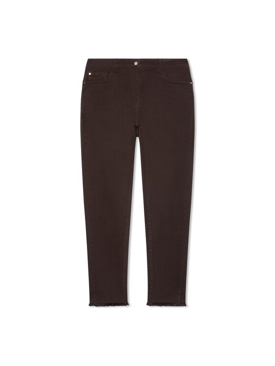 Fiorella Rubino Fiorella Rubino Pantaloni di tessuto P729T005501N022 Marrone Skin Fit