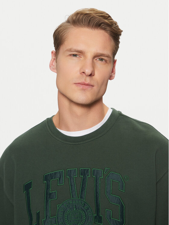 Levi's® Levi's® Pulóver Graphic 38712-0443 Zöld Relaxed Fit