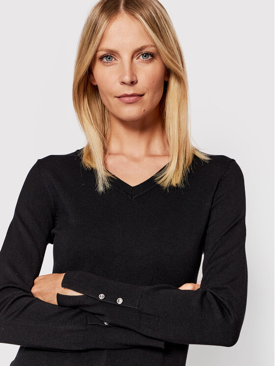 Guess Guess Pullover W2YR31 Z2V62 Schwarz Regular Fit