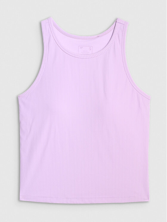 4F 4F Tank top SMART OFFICE Fioletowy jasny Slim Fit
