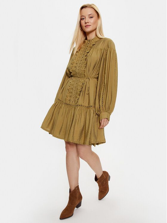 Bruuns Bazaar Bruuns Bazaar Haljina za svaki dan Karla BBW3388 Zelena Regular Fit