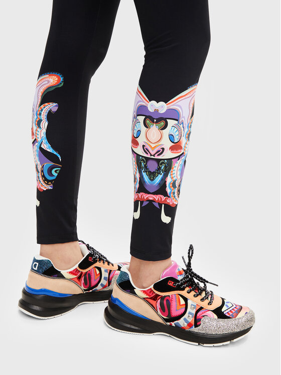 Desigual Desigual Leggings MONSIEUR CHRISTIAN LACROIX 22WWKK14 Schwarz Slim Fit