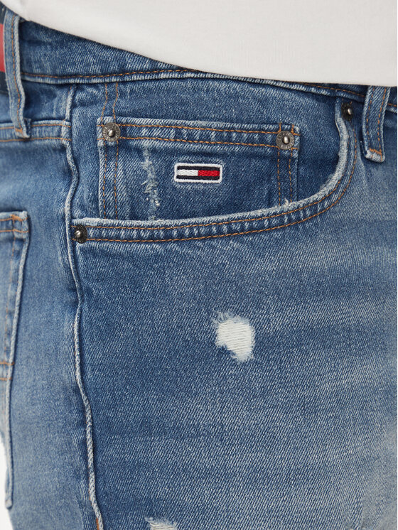 Tommy Jeans Tommy Jeans Kratke traperice Ryan DM0DM19453 Plava Slim Fit