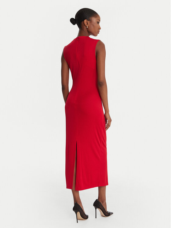 Rinascimento Rinascimento Koktejlové šaty CFC0125010003 Červená Slim Fit