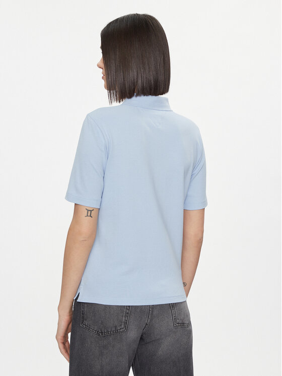 Tommy Hilfiger Tommy Hilfiger Тениска с яка и копчета 1985 Reg Pique Polo Ss WW0WW37820 Светлосиньо Regular Fit