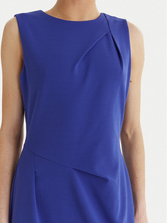 Calvin Klein Calvin Klein Koktejlové šaty LV044F018G Modrá Slim Fit