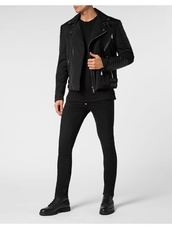 PHILIPP PLEIN PHILIPP PLEIN Ramones bunda 9787 Černá Regular Fit
