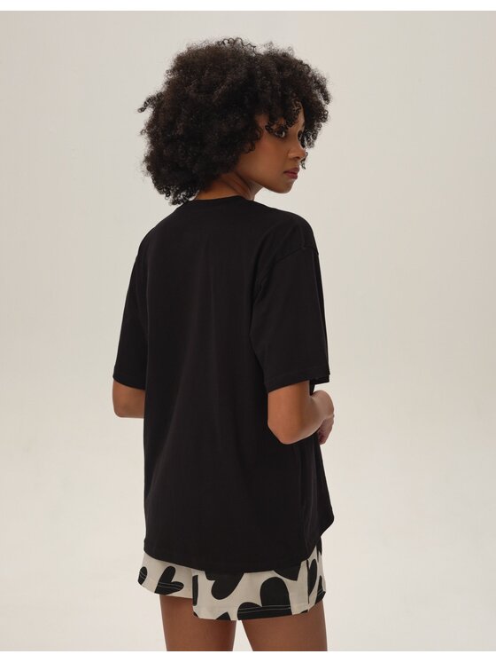 Esotiq Esotiq Piżama 42118 Czarny Regular Fit