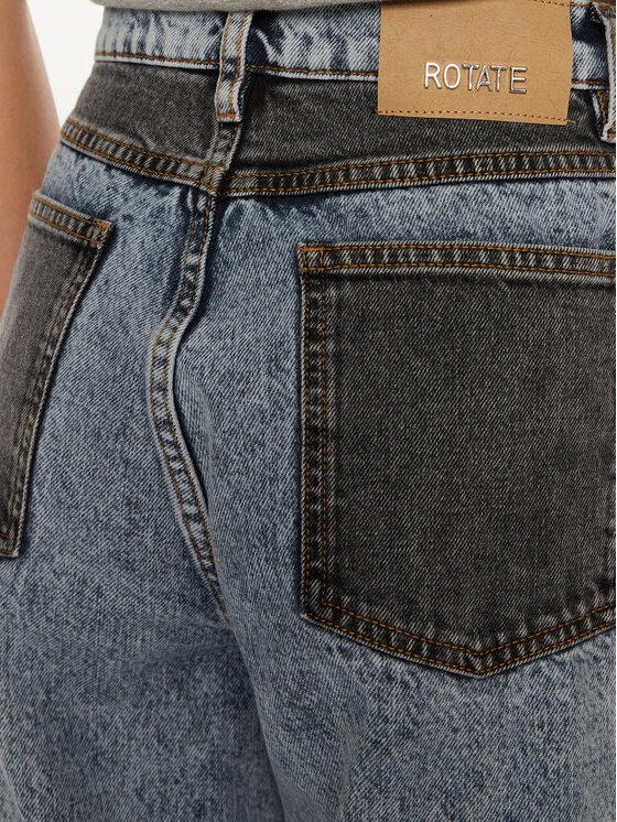 ROTATE ROTATE Jeansy Betty 1128191603 Niebieski Straight Fit