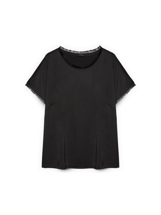 Fiorella Rubino Fiorella Rubino Bluzka 2009L000666N033 Czarny Regular Fit