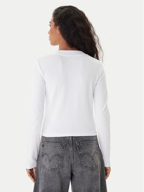 Calvin Klein Jeans Calvin Klein Jeans Halenka Monogram LV047A803G Bílá Slim Fit