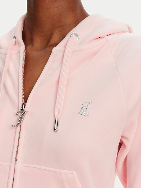Juicy Couture Juicy Couture Mikina Madison JCWA122001 Růžová Slim Fit