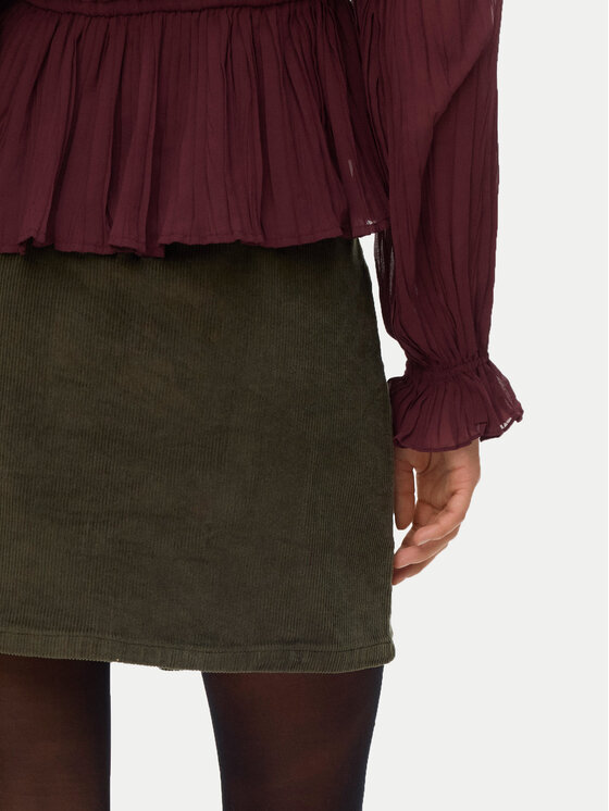 Vero Moda Vero Moda Miniszoknya Etta 10315342 Zöld Regular Fit