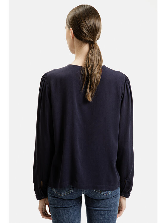 Cross Jeans Cross Jeans Bluzka 75445-001 Granatowy