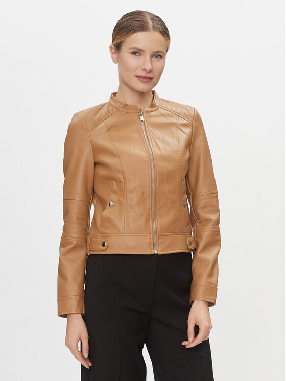 Vero Moda Vero Moda Tehisnahast jope Love 10300241 Pruun Regular Fit