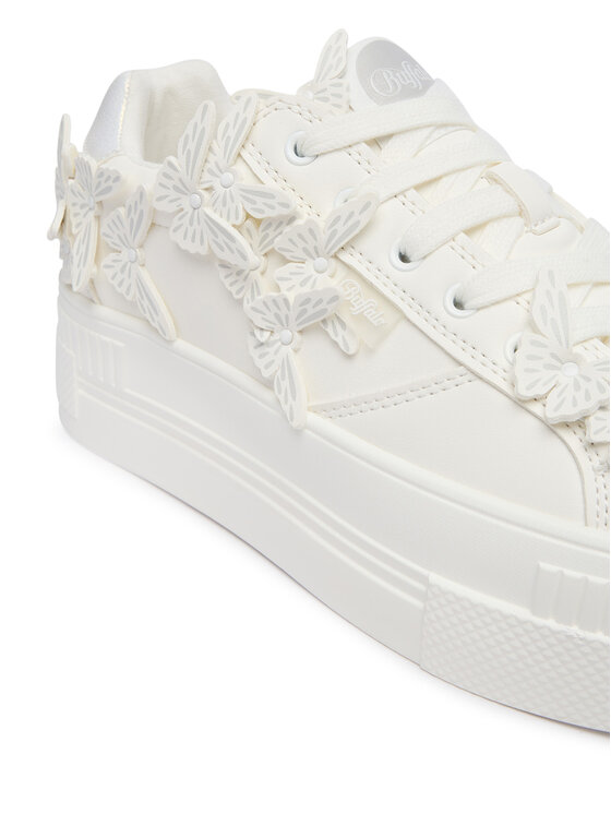 Buffalo Buffalo Sneakersy Paired Butterfly 1636733 Biały