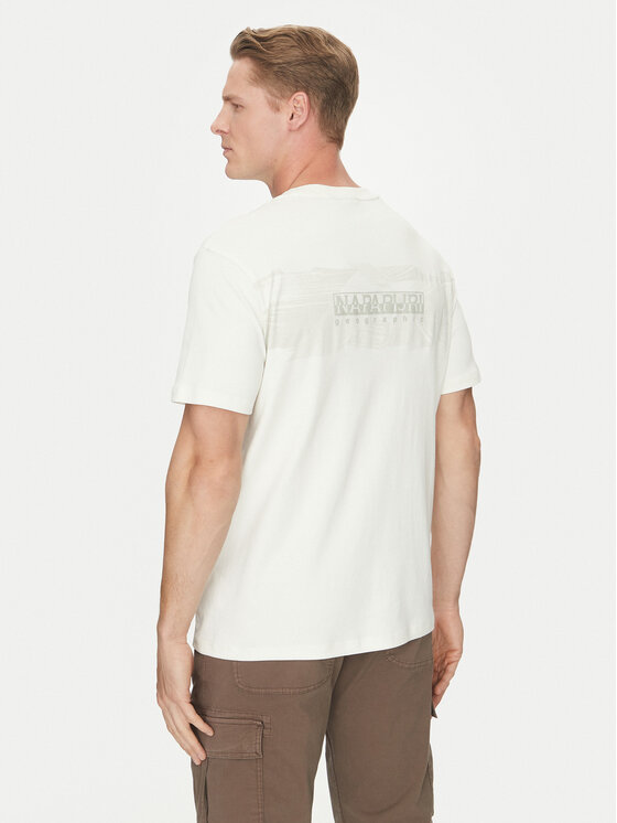 Napapijri Napapijri T-krekls S-Vanni NP0A4IED Balts Regular Fit