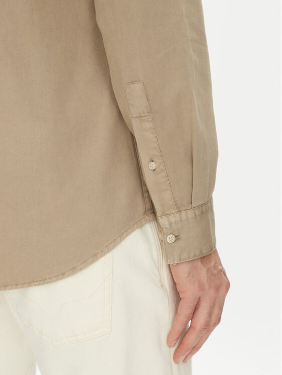 Calvin Klein Calvin Klein Košile K10K114200 Béžová Comfort Fit