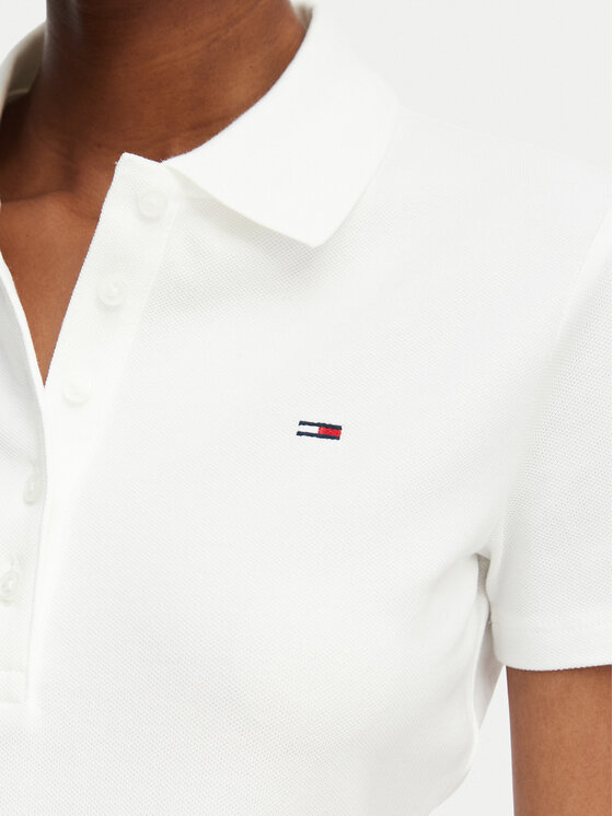 Tommy Jeans Tommy Jeans Polo DW0DW22820 Krēmkrāsas Regular Fit