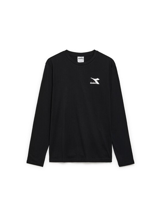 Diadora Diadora T-Shirt T-SHIRT LS CHROMIA Czarny Regular Fit