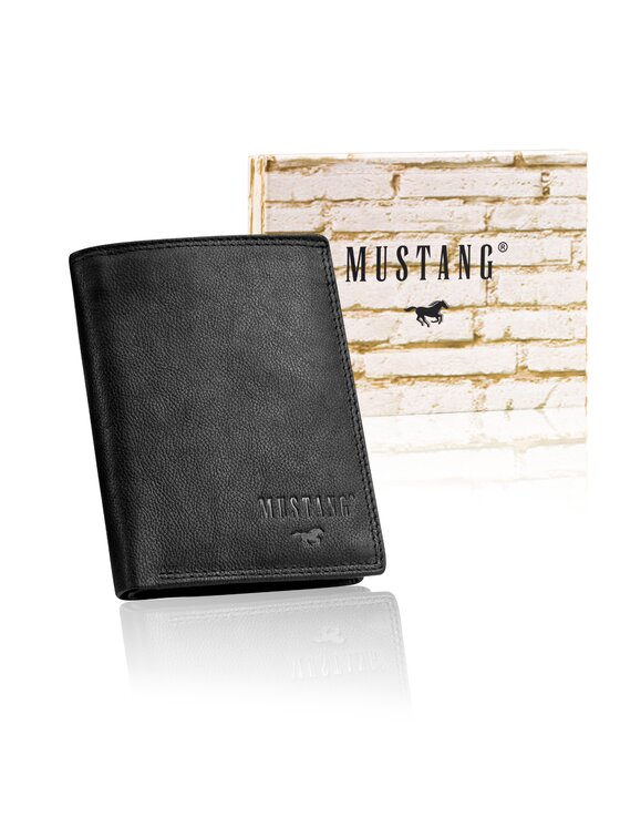 Mustang Mustang Portfel DENIMO HIGH WALLET Czarny