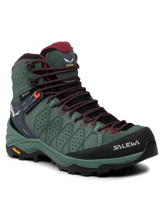 Salewa Trekkings Ws Alp Trainer 2 Mid Gtx GORE-TEX 61383-5085 Verde 61383-5085 imagine noua