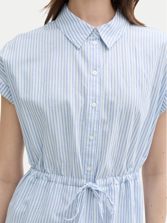 Tom Tailor Denim Tom Tailor Denim Rochie tip cămașă 1045766 Albastru Regular Fit
