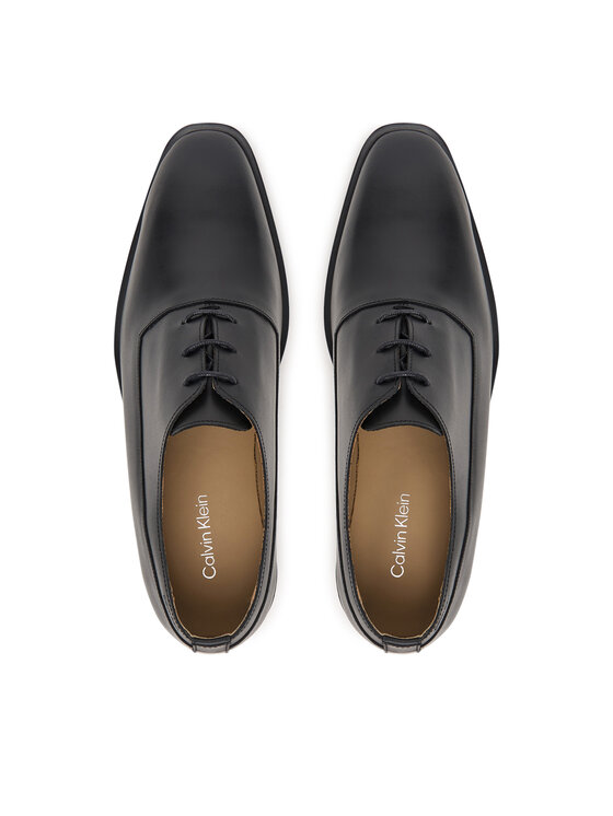 Calvin Klein Calvin Klein Pusbačiai Slim Ess Oxford Lth HM0HM02274 Juoda