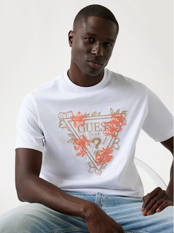 Guess Guess T-Shirt 176357 Biały Classic Fit