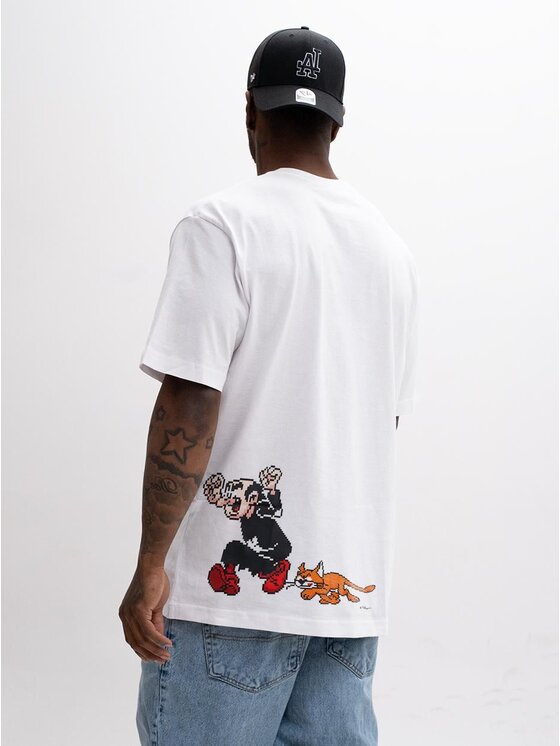 Smerfy Smerfy T-Shirt 131800 Biały Oversize