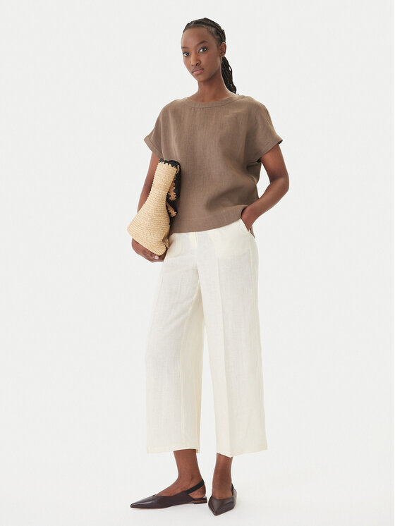 Marella Marella T-shirt Geyser 2615111132 Beige Regular Fit