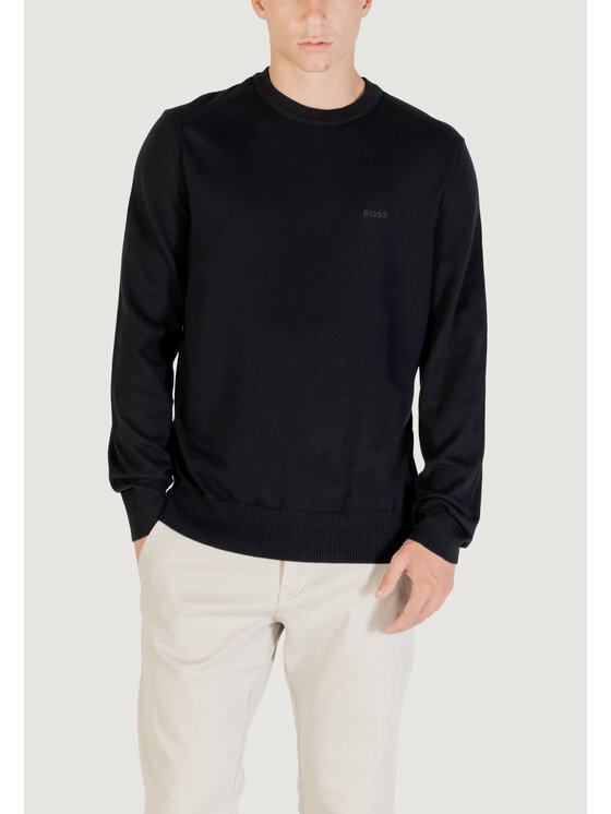 BOSS BOSS Sweter Asac_C 10257116 01 Czarny Casual Fit