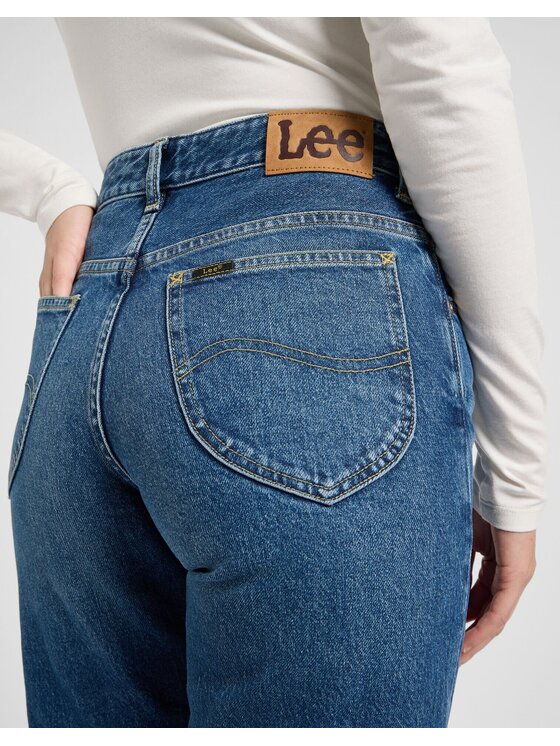 Lee Lee Jeansy RIDER CLASSIC Niebieski Straight Leg