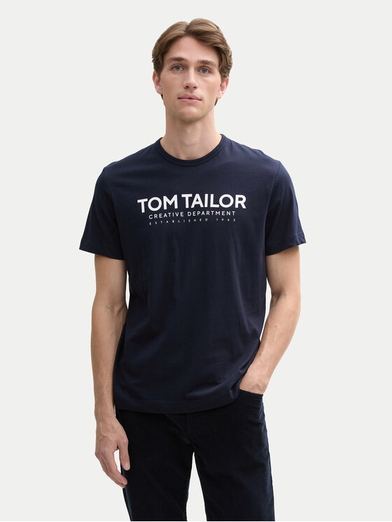 Tom Tailor Tričko 1045940 Tmavomodrá Regular Fit