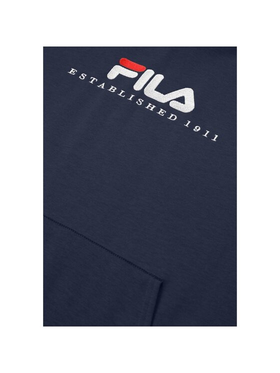 Fila Fila Mikina Valsera regular logo hoodie Tmavomodrá Regular Fit