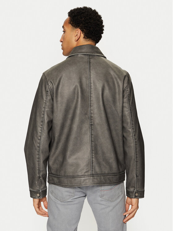 Brave Soul Brave Soul Яке от имитация на кожа MJK-DIVISIONPU Сив Regular Fit