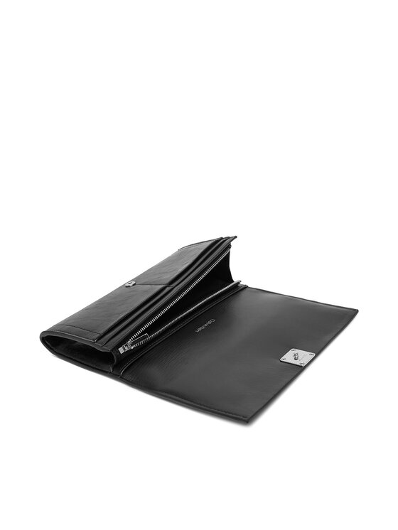 Calvin Klein Calvin Klein Портфейл Emblem Hw Long Bifold LV04F1316G Черен