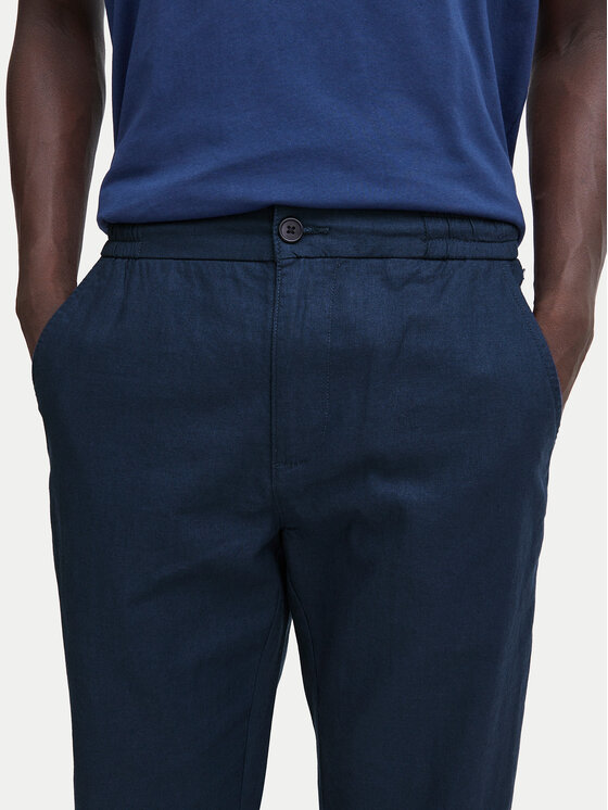 Blend Blend Stoffhose 20716614 Dunkelblau Straight Fit