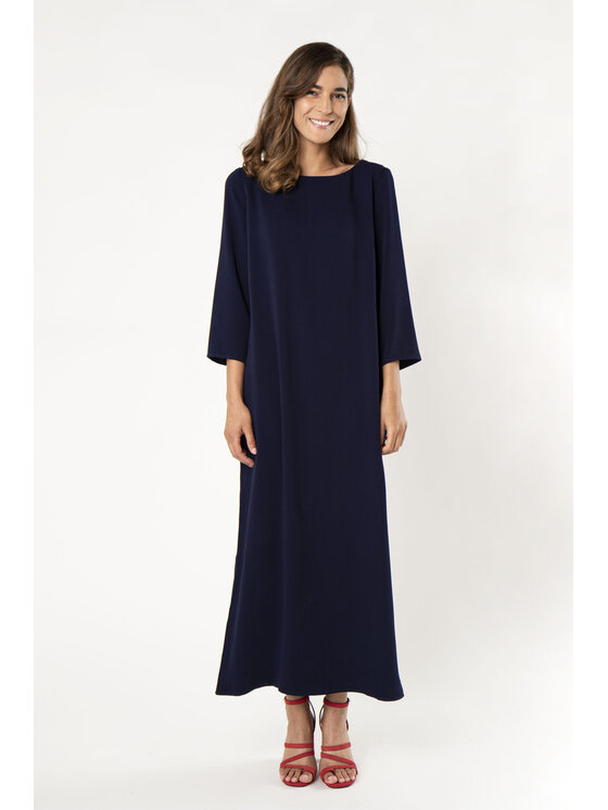 QUIOSQUE QUIOSQUE Každodenné šaty OTHER DRESS WOVEN Tmavomodrá Regular Fit